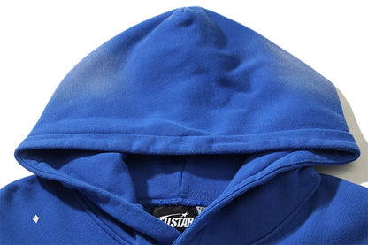 Hellstar Racer Vintage Blue Hoodie
