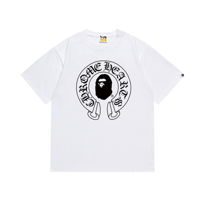 Chrome Hearts x BAPE Baby Milo Cross Graphic T-Shirt