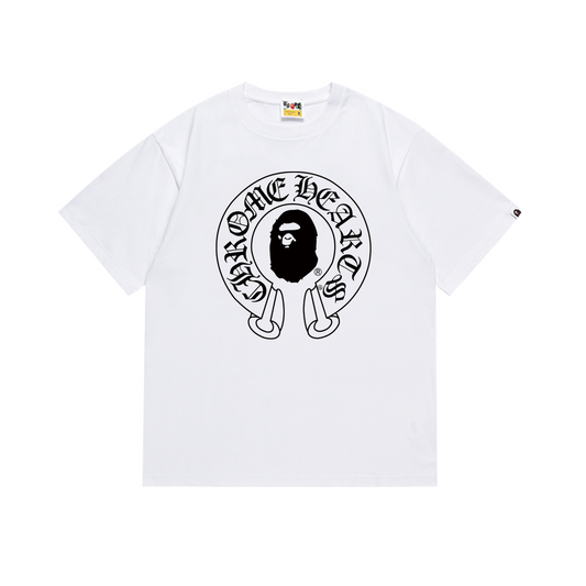 Chrome Hearts x BAPE Baby Milo Cross Graphic T-Shirt