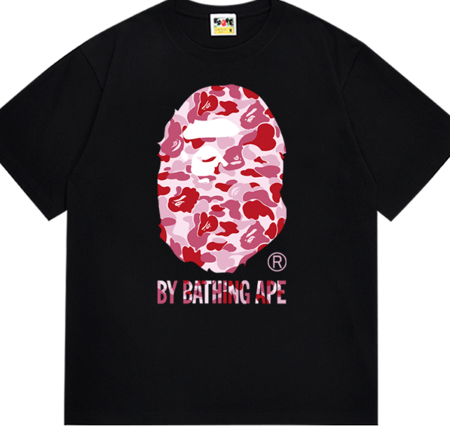 BAPE ABC Camo By Bathing Ape Tee Black Pink