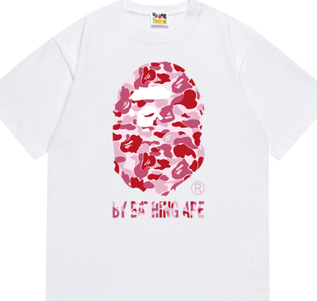 BAPE ABC Camo By Bathing Ape Tee White Pink