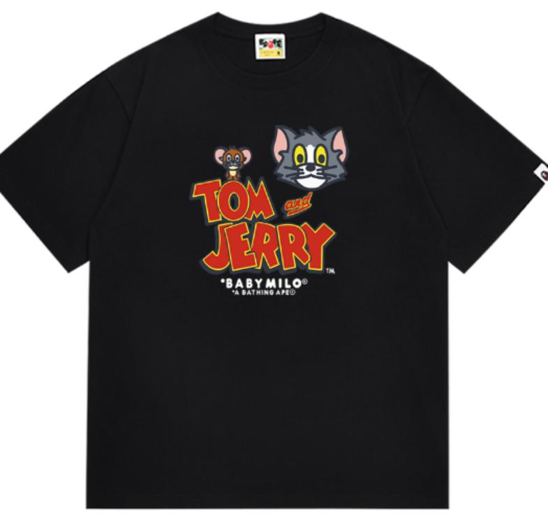 BAPE x Tom and Jerry Cartoon T-Shirt Black