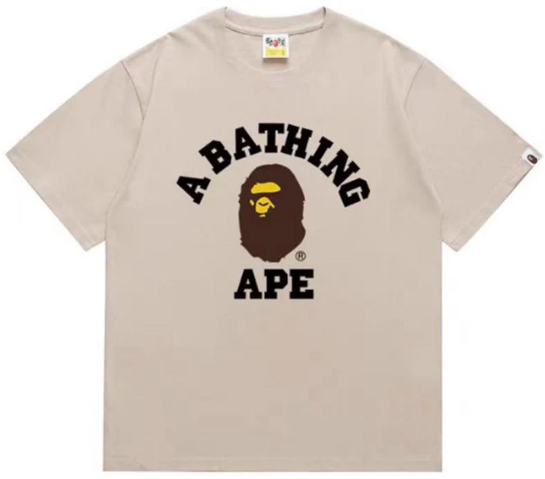 BAPE College T-Shirt Beige