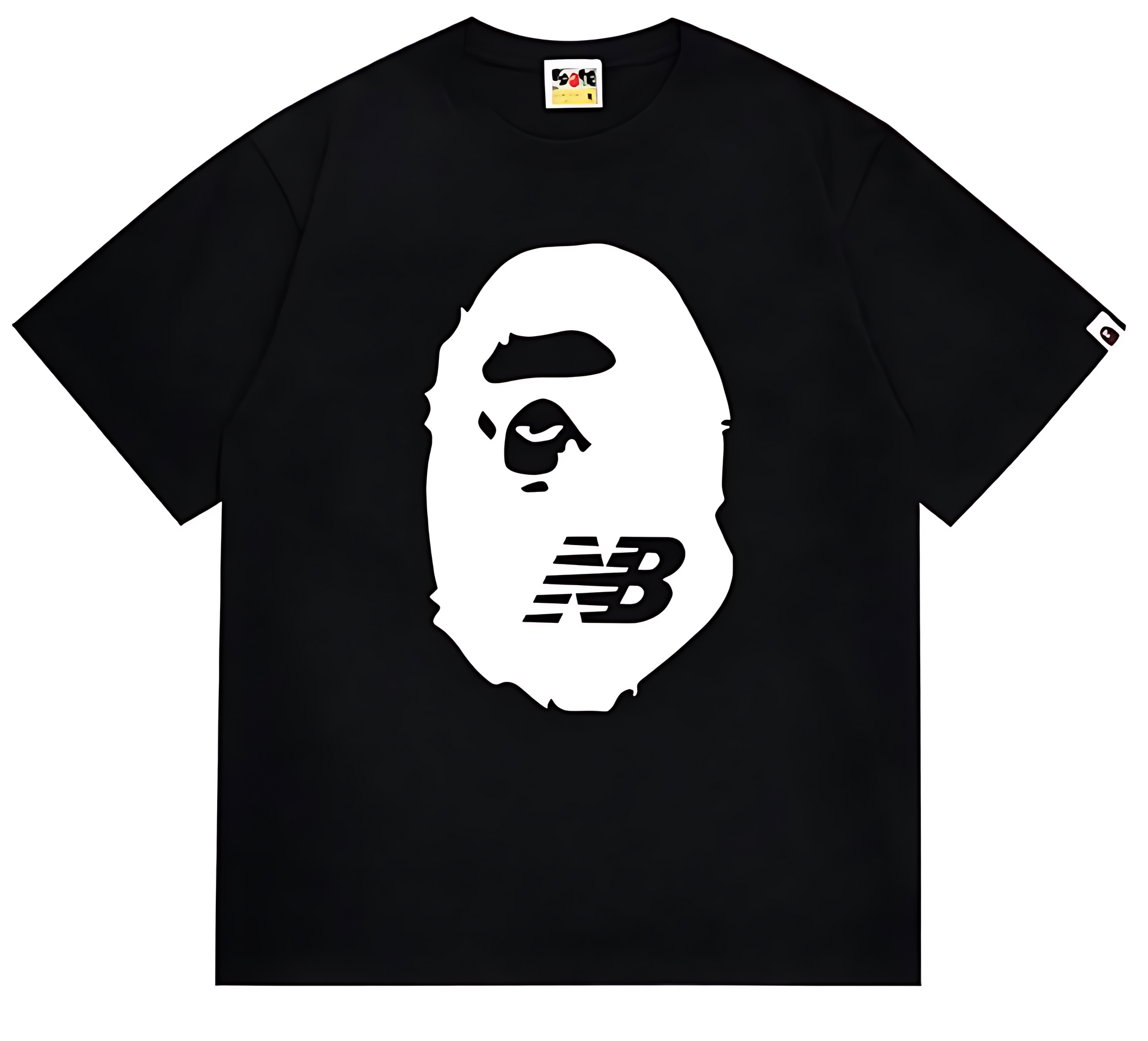 A Bathing Ape x New Balance Ape Head Tee Black