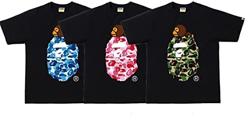 A Bathing Ape BAPE Big Ape Head Camo Logo Tee Black