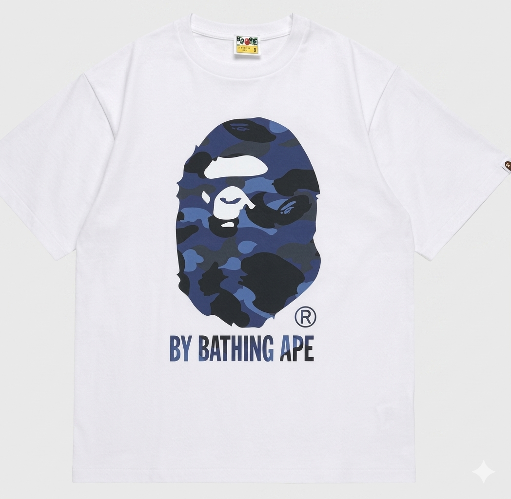 BAPE Color Camo By Bathing Ape Tee White/Blue