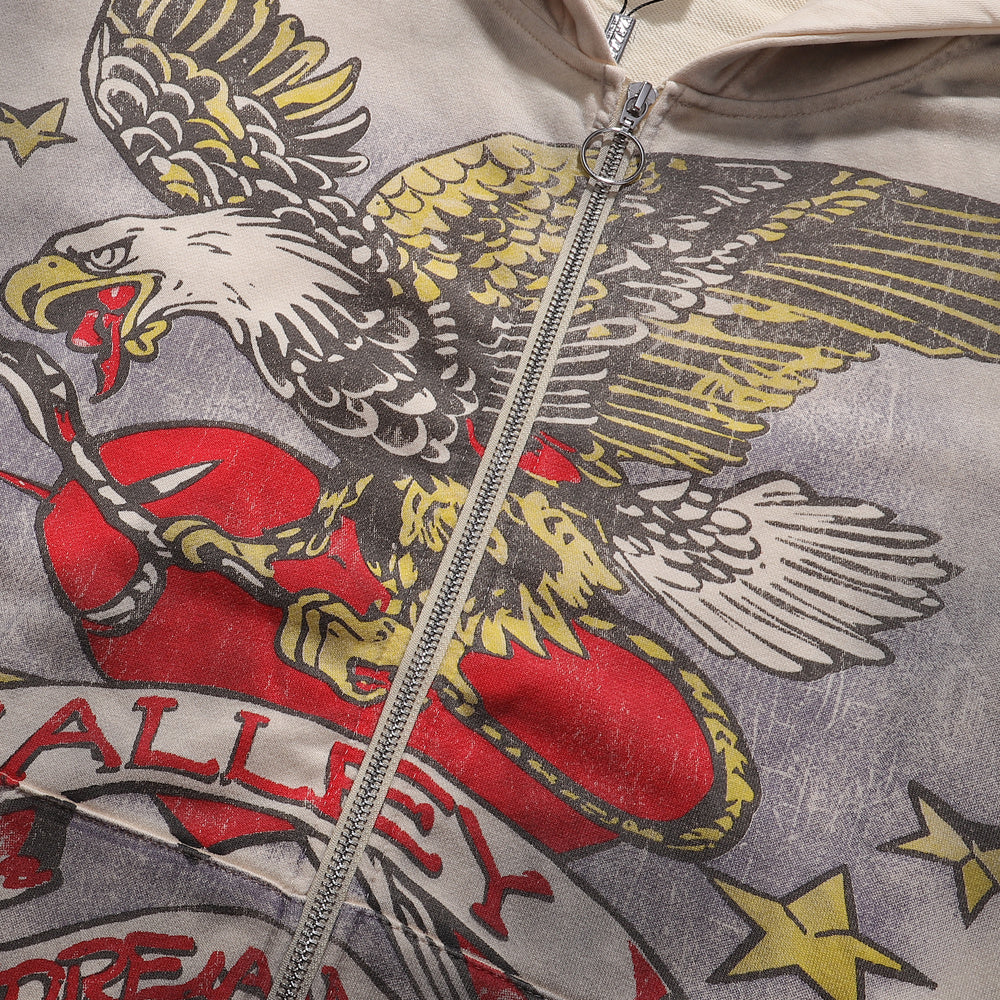 Vale Forever Nostalgia Zip Up 'Tattered/Grey'