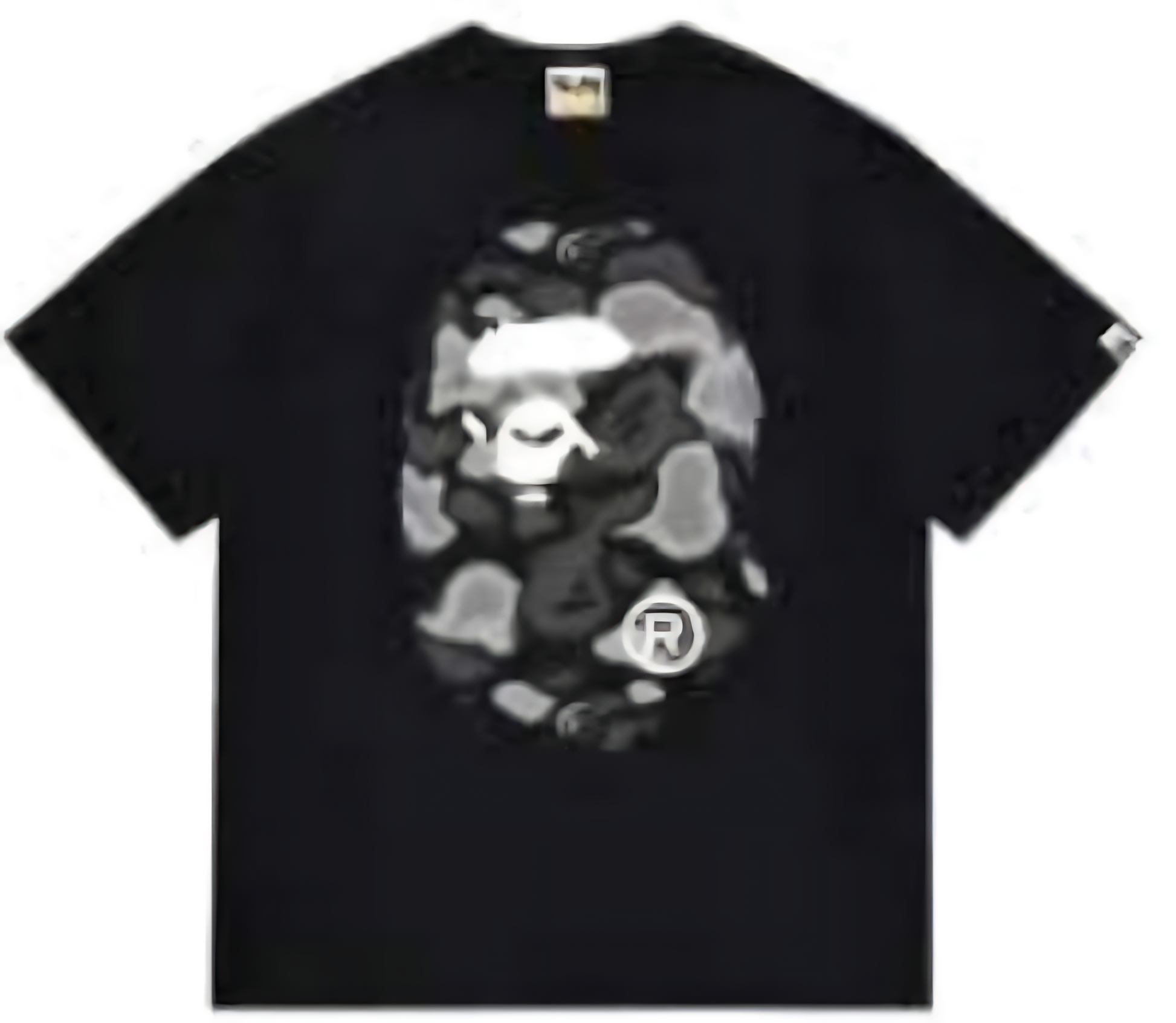BAPE Liquid Camo Big Ape Head T-Shirt Black
