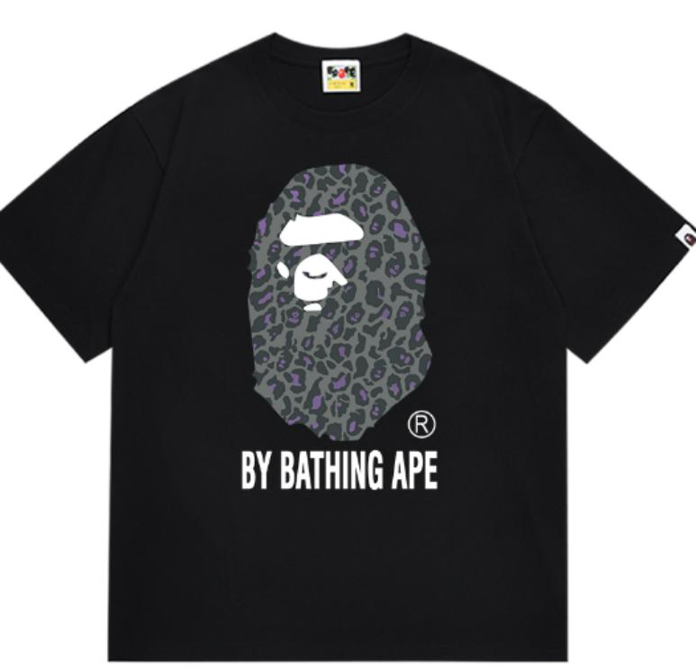 BAPE Leopard By Bathing Ape Tee Black