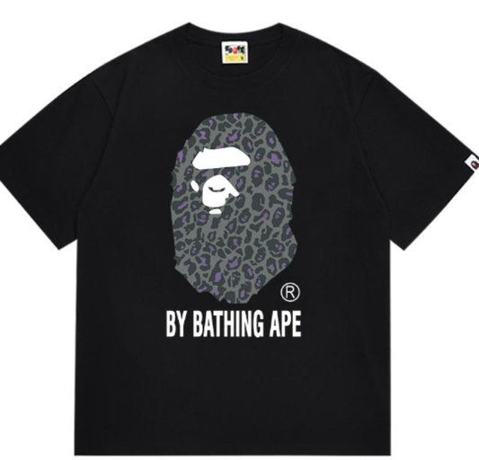 BAPE Leopard By Bathing Ape Tee Black