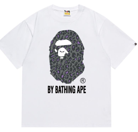 BAPE Leopard By Bathing Ape Tee White