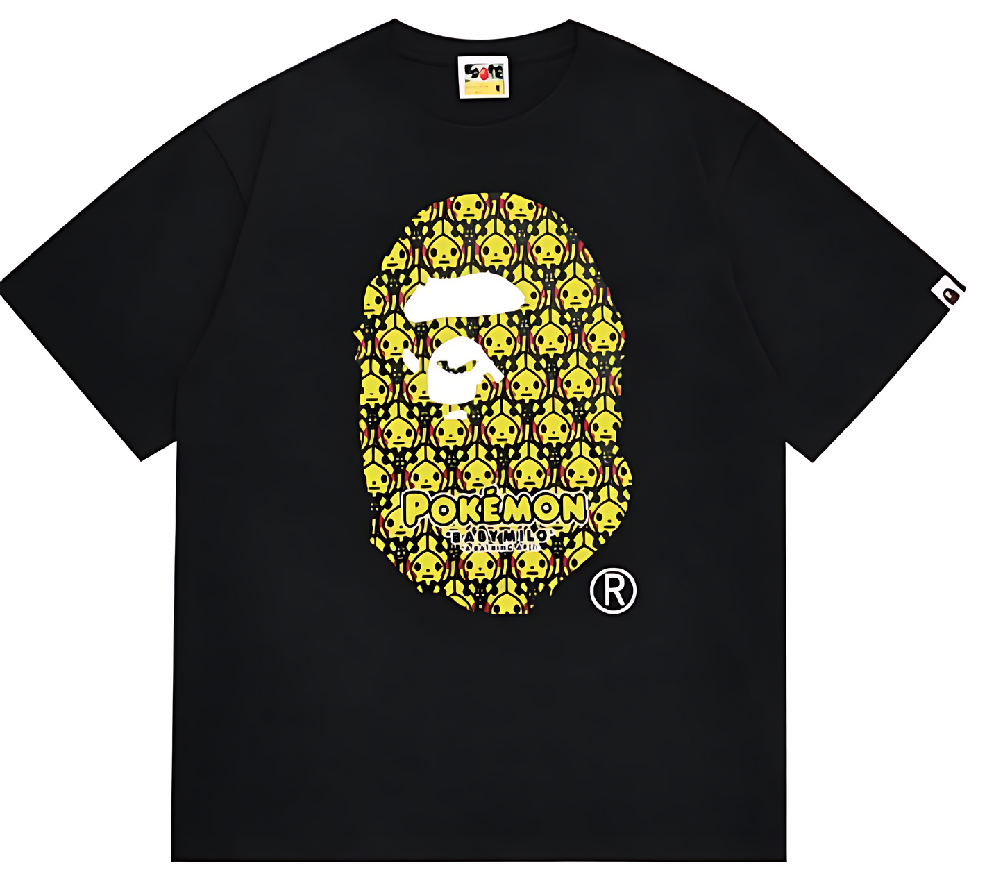 BAPE x Pokemon Ape Head Tee #1 Black