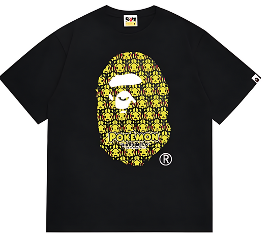 BAPE x Pokemon Ape Head Tee #1 Black