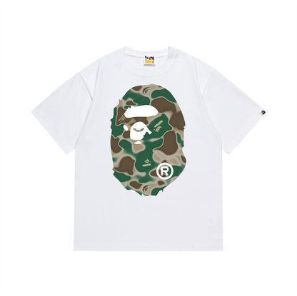 BAPE 1st Camo Big Ape Head T-Shirt White Green
