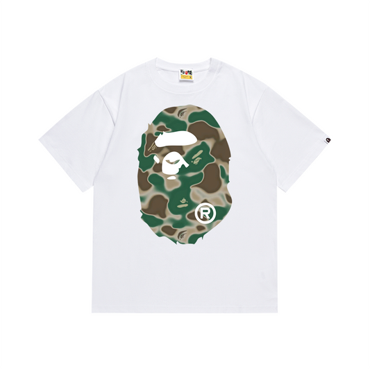BAPE 1st Camo Big Ape Head T-Shirt White Green