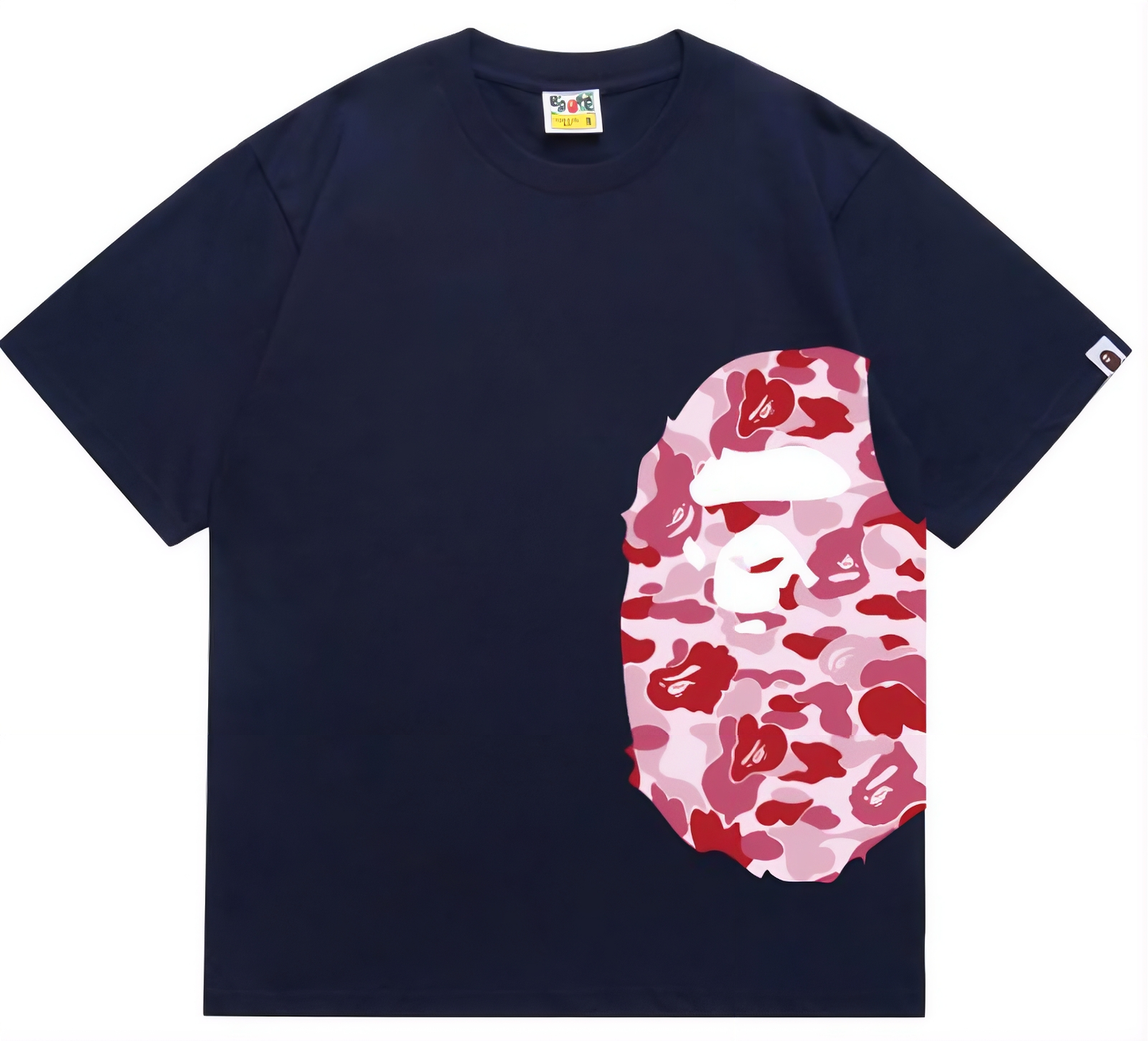 BAPE ABC Camo Side Big Ape Head Tee Pink Camo