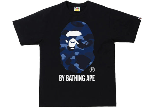 A Bathing Ape BAPE Big Ape Head Tee Blue Night Camo