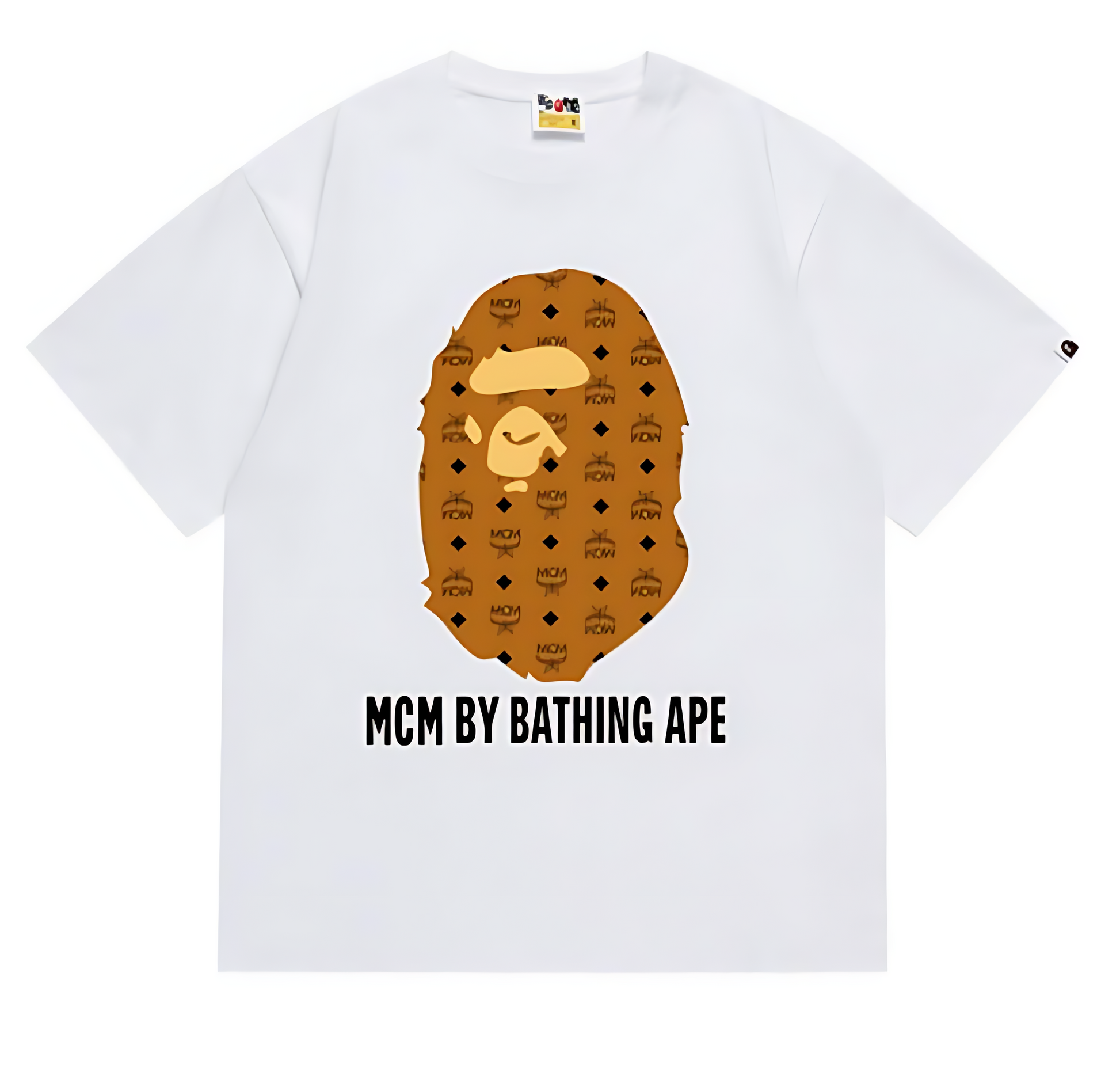 BAPE x MCM By Bathing Ape Tee White