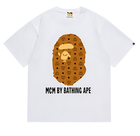 BAPE x MCM By Bathing Ape Tee White