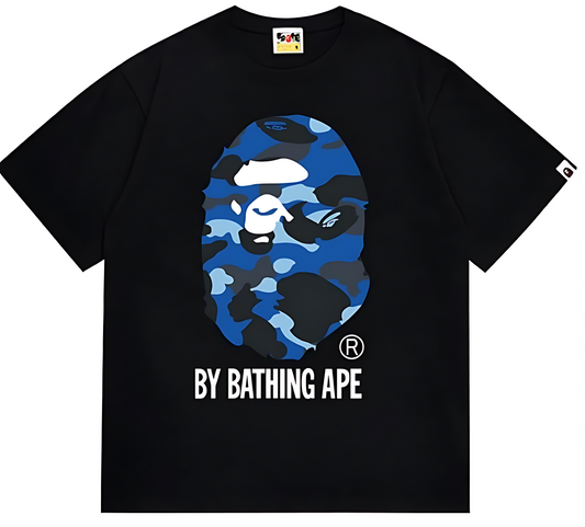 BAPE Blue Color Camo By Bathing Ape Tee