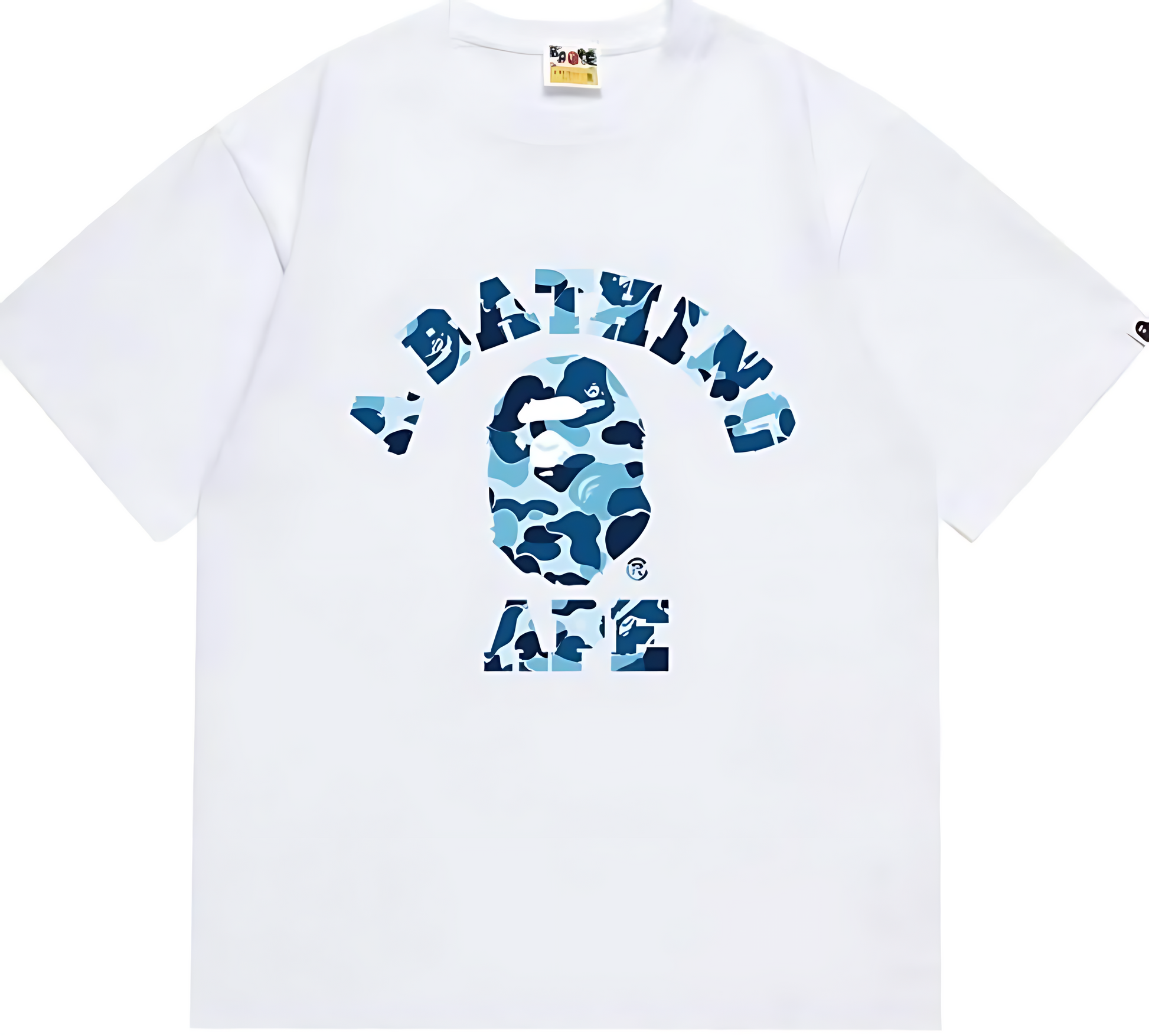 BAPE ABC CAMO COLLEGE TEE