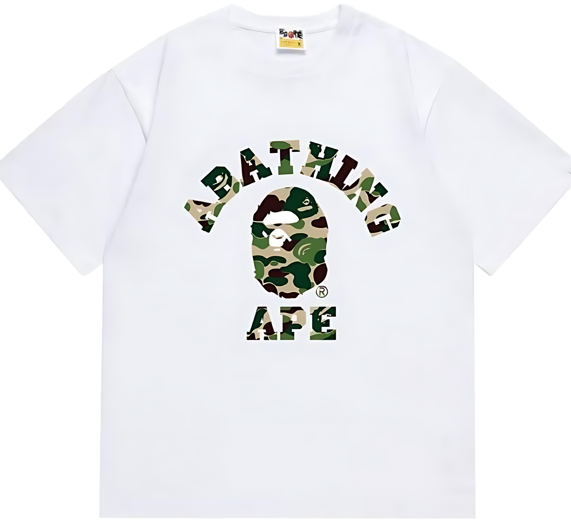 A Bathing Ape 1st Camo College Tee Green Camo