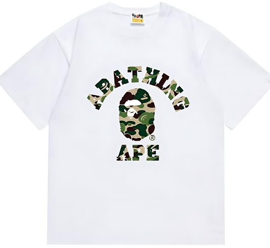 A Bathing Ape 1st Camo College Tee Green Camo
