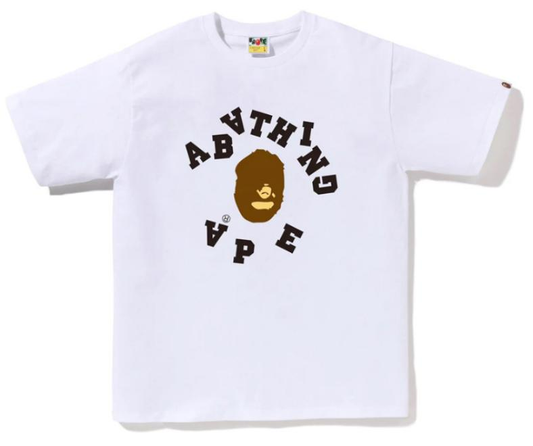 BAPE Broken College T-Shirt White