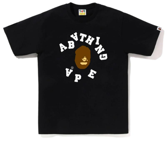 BAPE Broken College T-Shirt Black
