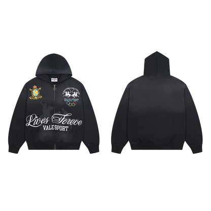Vale Forever "Lives Forever" Sport Zip-Up Hoodie