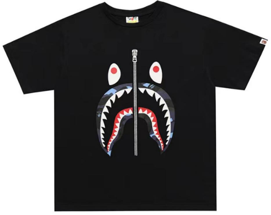BAPE Color Camo Shark T-Shirt Black