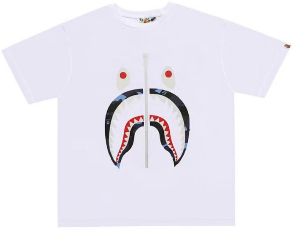 BAPE Color Camo Shark T-Shirt White