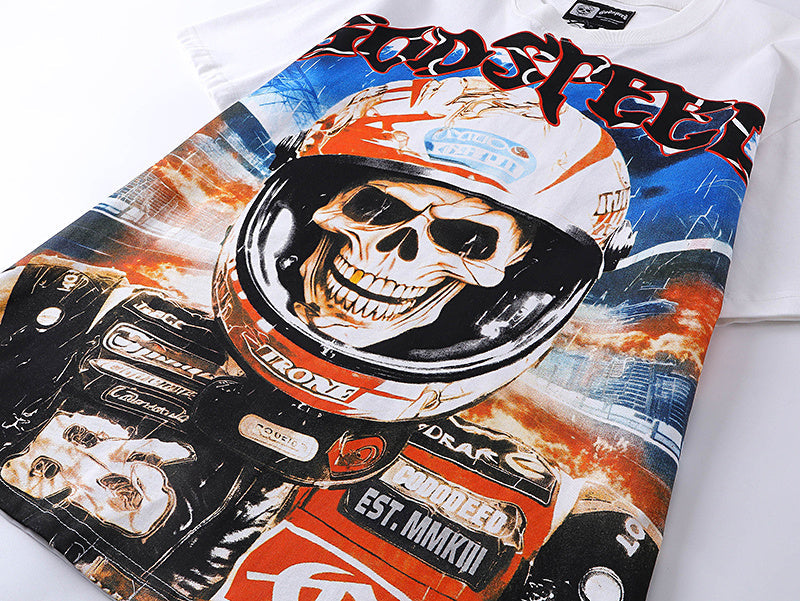 Godspeed Skull Rider T-Shirt White