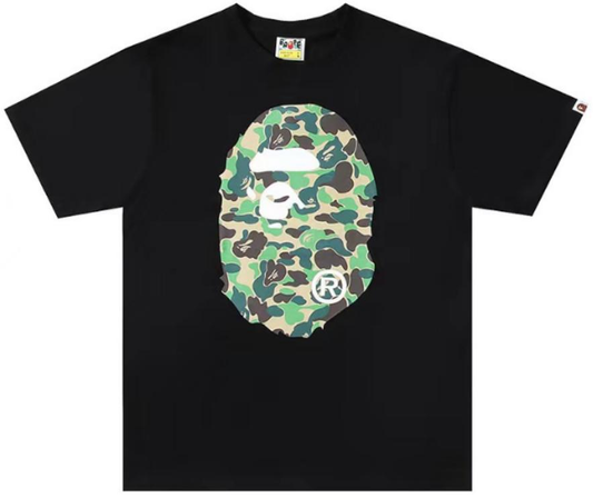BAPE ABC Camo Big Ape Head T-Shirt Black Green