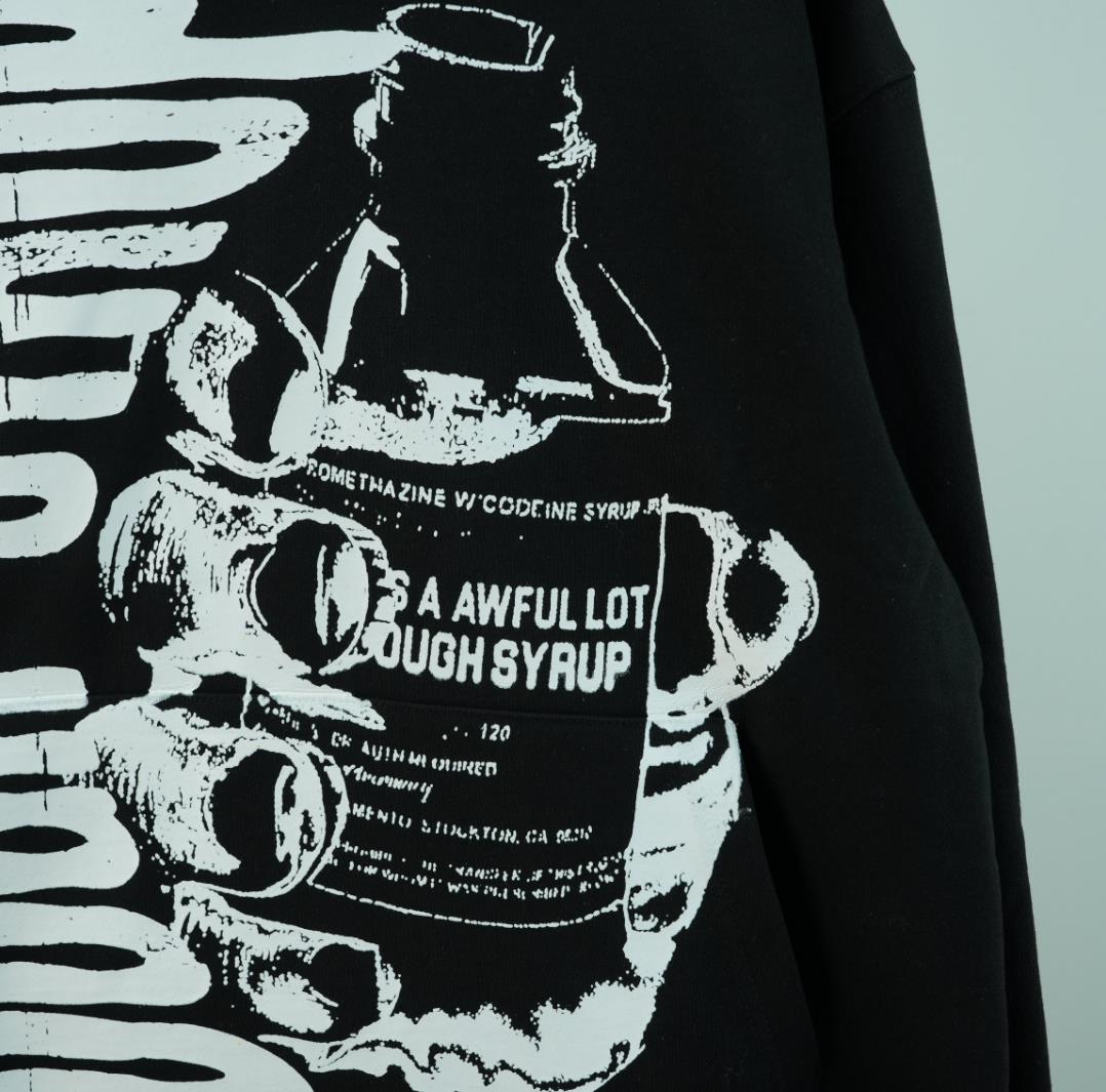 That's a Awful Lot of Cough Syrup Bottle Graphic Heavyweight Hoodie