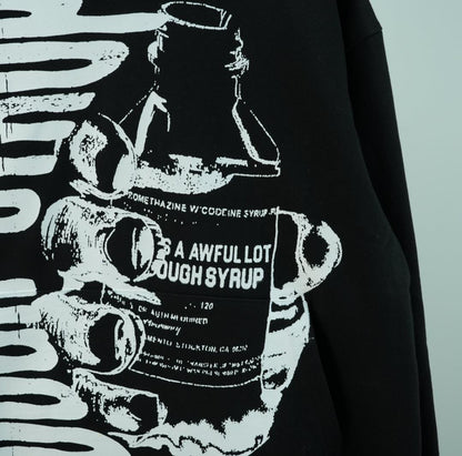 That's a Awful Lot of Cough Syrup Bottle Graphic Heavyweight Hoodie