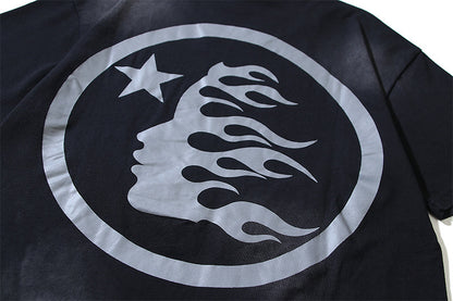 Hellstar Sports Flame Face T-Shirt 'Black'