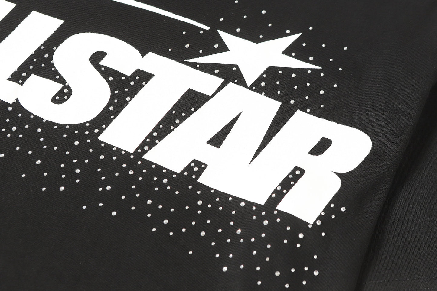 Hellstar Graphic Logo Rhinestone Vintage Black T-Shirt