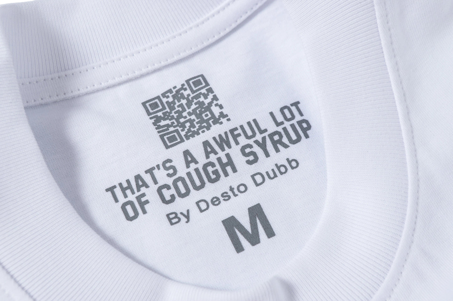 That's A Awful Lot Of Cough Syrup Brick Wall Cartoon White T-Shirt