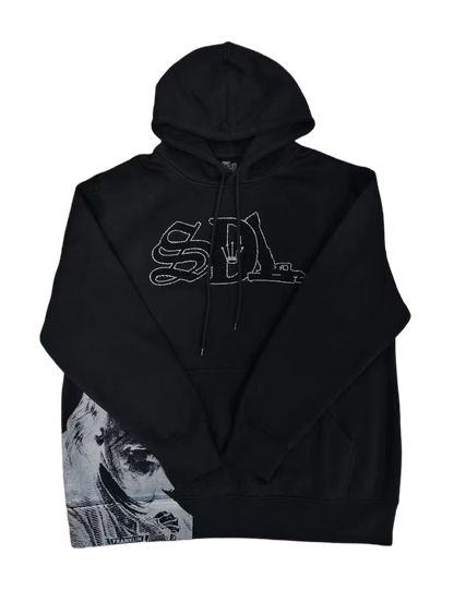SDL Franklin Rhinestone Graphic Hoodie