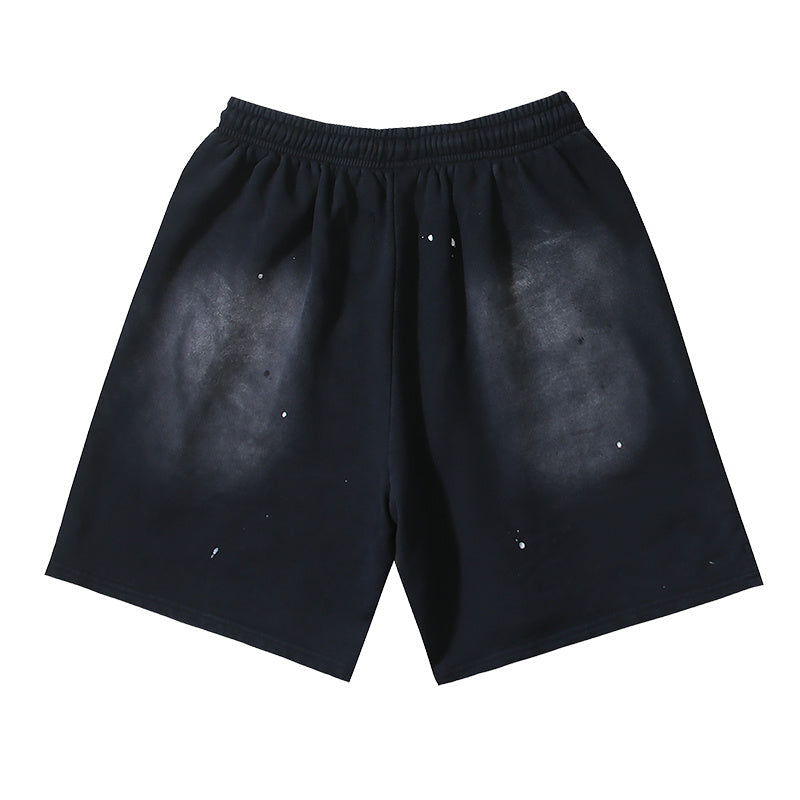 Hellstar Shard Flame Spray Fade Sweat Shorts