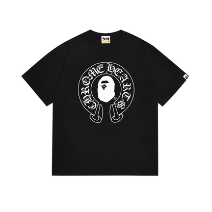 Chrome Hearts x BAPE Baby Milo Cross Graphic T-Shirt