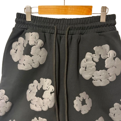 Denim Tears Cotton Wreath Shorts Black/Grey