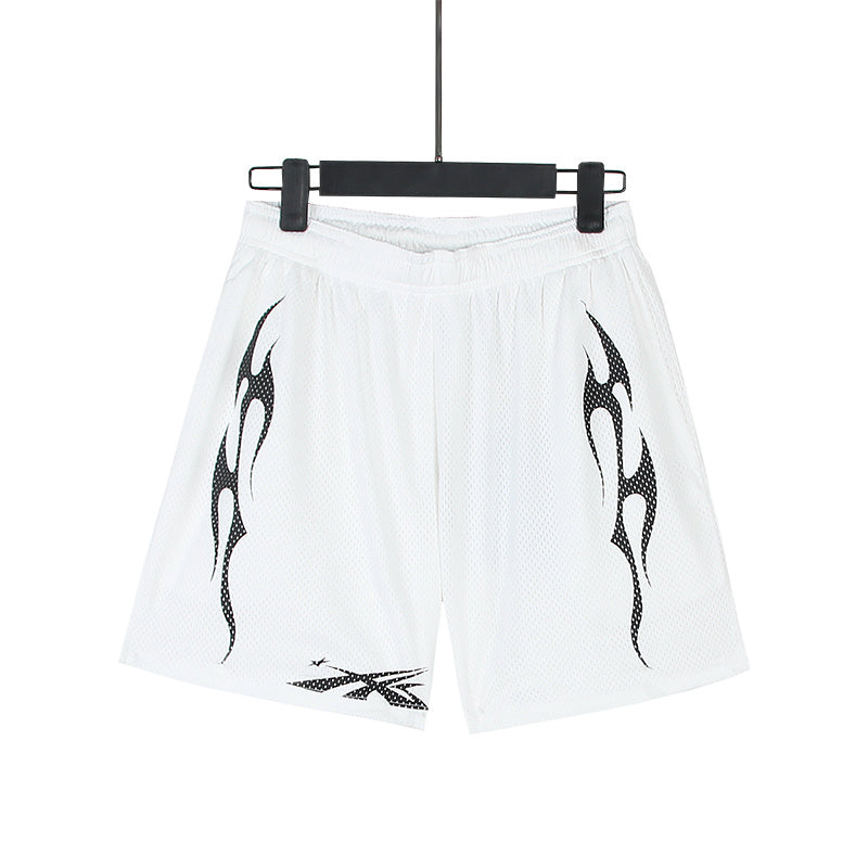 Hellstar Shard Flame Mesh Basketball Shorts