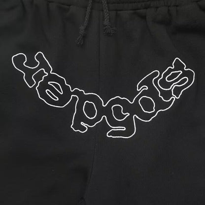 Sp5der Worldwide OG Logo Sweat Shorts Black