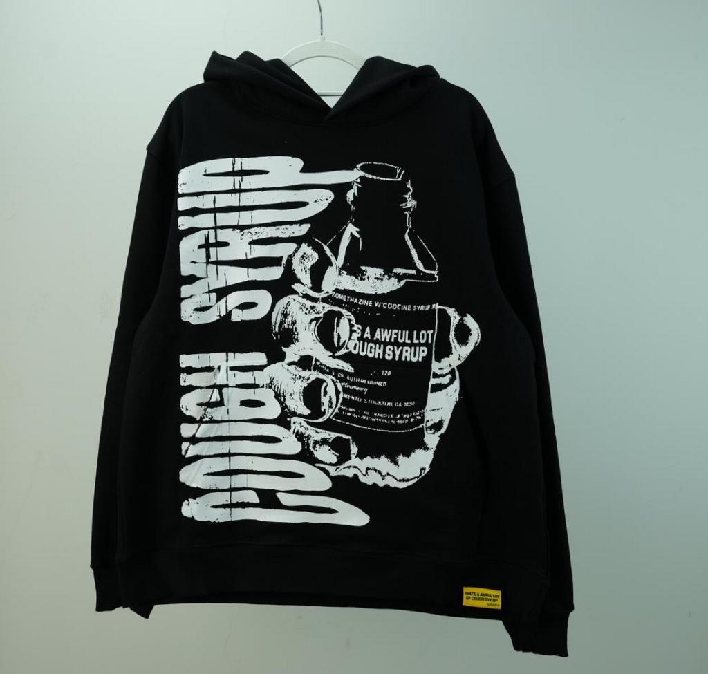 That's a Awful Lot of Cough Syrup Bottle Graphic Heavyweight Hoodie