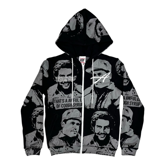That's A Awful Lot Of Cough Syrup x Asaali Hoodie Black