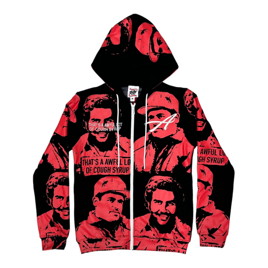 That's A Awful Lot Of Cough Syrup x Asaali Hoodie Red