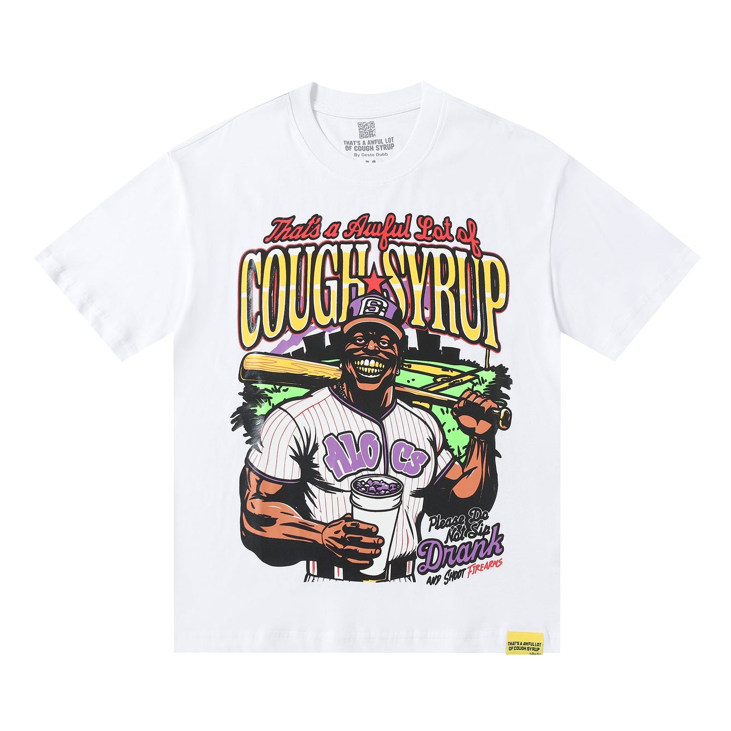 THAT'S A Awful Lot of Cough Syrup White baseball T-shirt