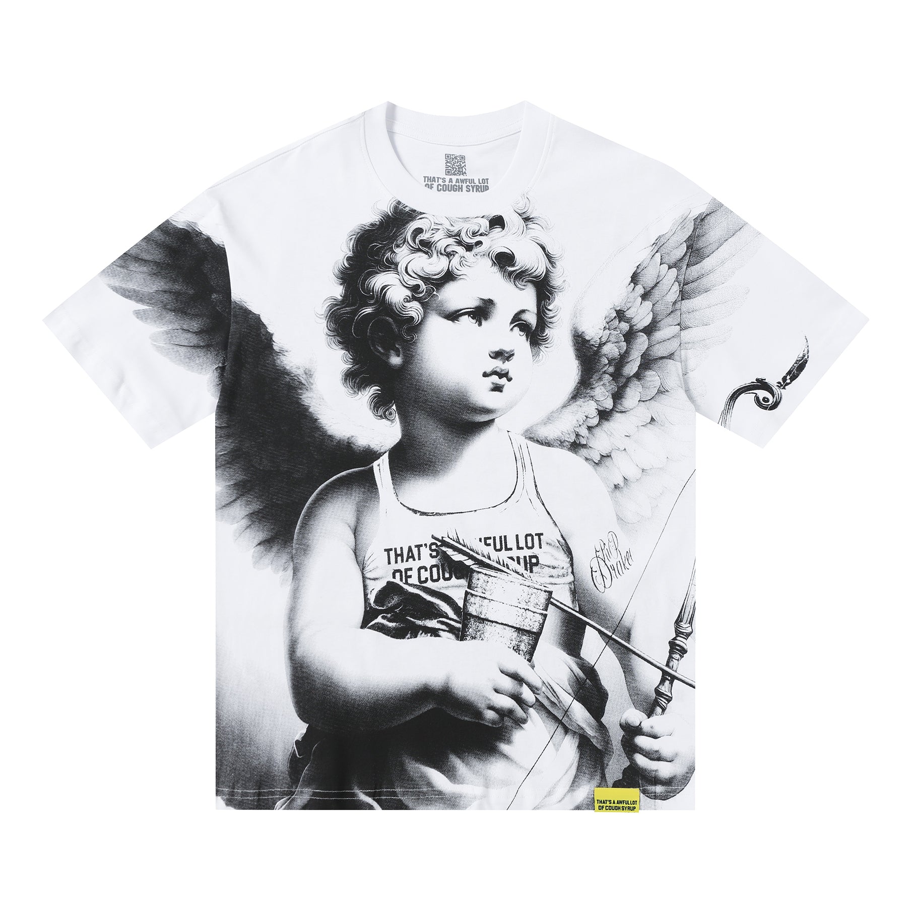 THAT'S A AWFUL LOT OF COUGH SYRUP | Cupid T-Shirt 'White'